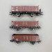 3 wagons tombereaux type EI-u (Omu), 2 essieux, DR - ROCO 6600146