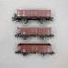 3 wagons tombereaux type EI-u (Omu), 2 essieux, DR - ROCO 6600146