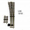 Aiguillage droit gauche manuel R5 à 15 degrés train de jardin -G-1/28-LGB 18150