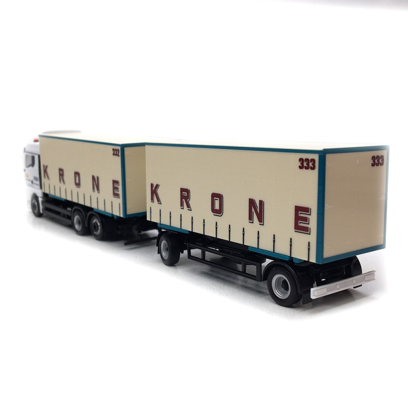 Camion semi-remorque à rideaux coulissants, MAN TGX GM, Circus Krone - HERPA 319652 - HO 1/87