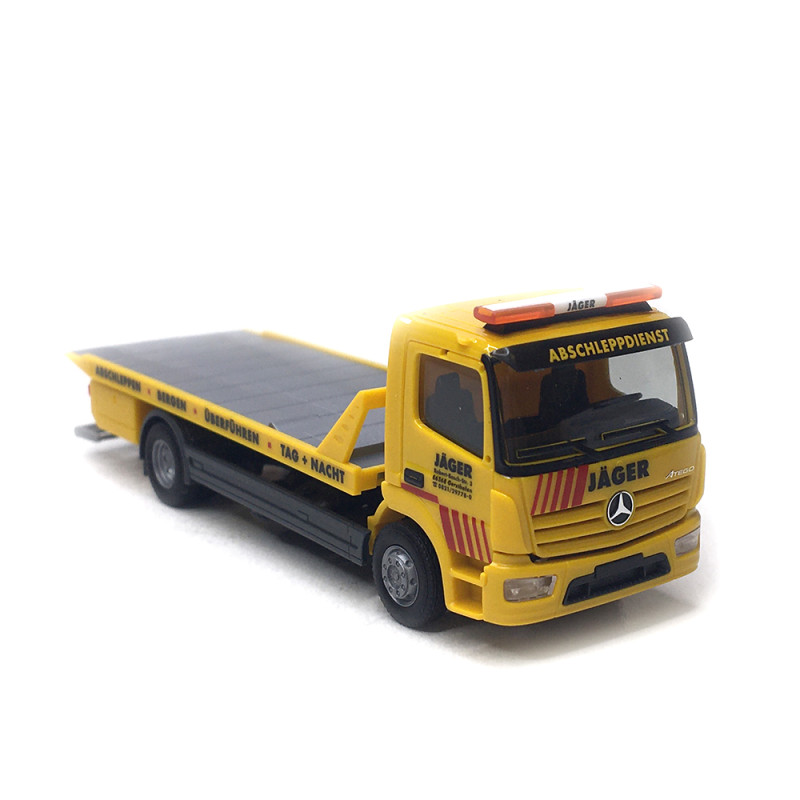 Dépanneuse à plateau, Mercedes-benz Atego 13, Jäger - HERPA 319843 - HO 1/87