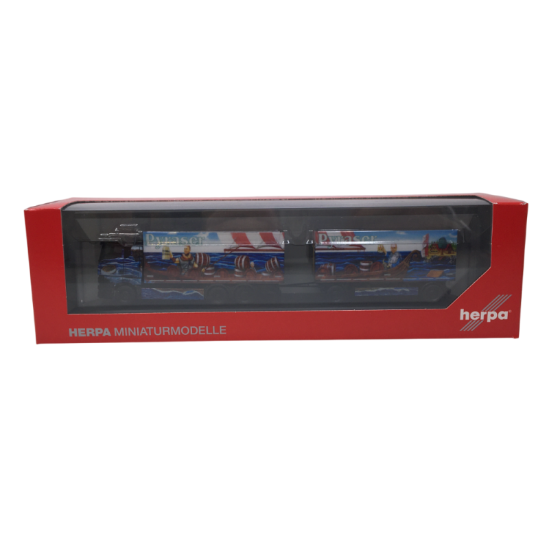 Camion-remorque à caisse de boissons, MAN TGX GM, Pyraser III / Rudi Thoma - HERPA 122337 - HO 1/87