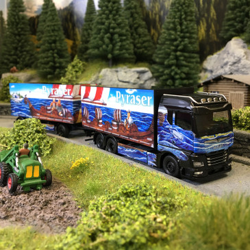 Camion-remorque à caisse de boissons, MAN TGX GM, Pyraser III / Rudi Thoma - HERPA 122337 - HO 1/87
