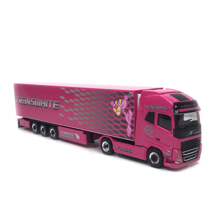 Camion semi-remorque, frigorifique, Volvo FH GL XL, 2020, Transwhite Portugal - HERPA 319836 - HO 1/87