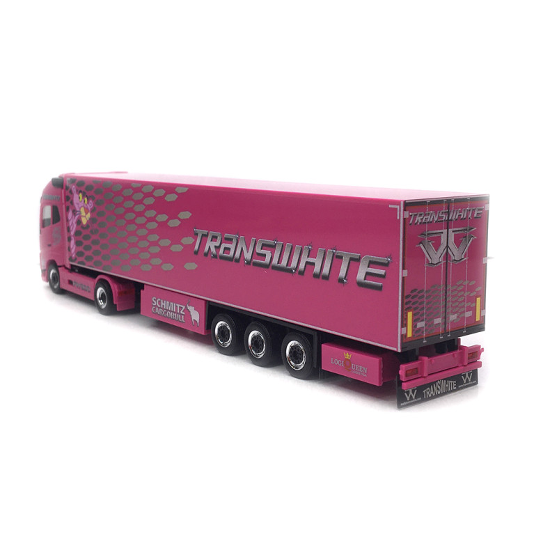 Camion semi-remorque, frigorifique, Volvo FH GL XL, 2020, Transwhite Portugal - HERPA 319836 - HO 1/87