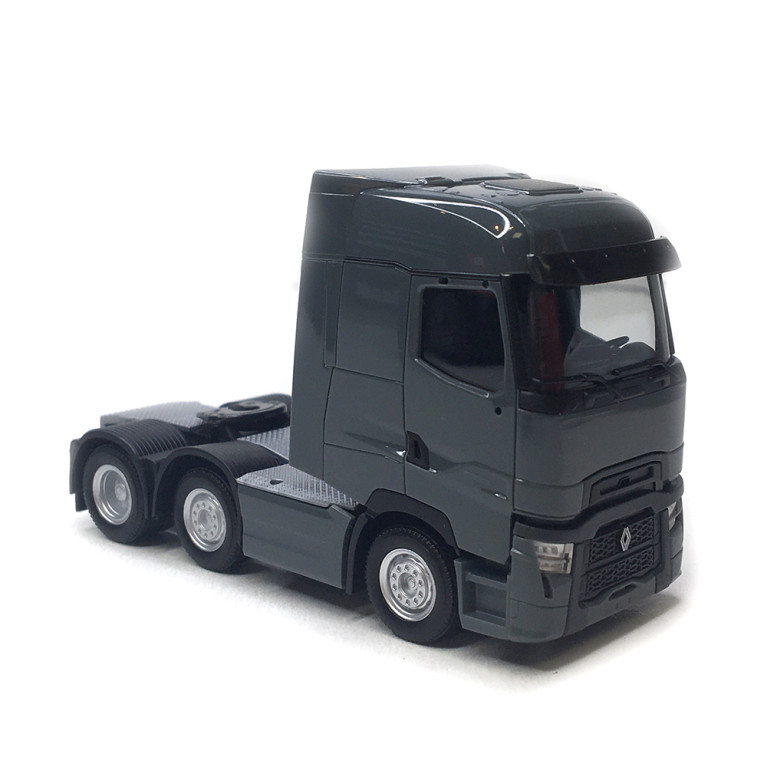 Tracteur, Renault T, facelift 3 essieux, gris - HERPA 315104-004 - HO 1/87