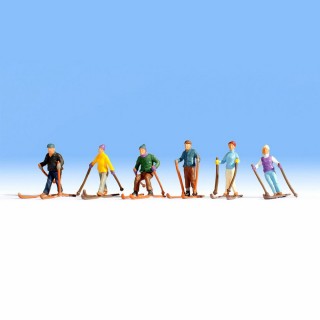 6 skieurs pour votre diorama-HO-1/87-1/87-NOCH 15828