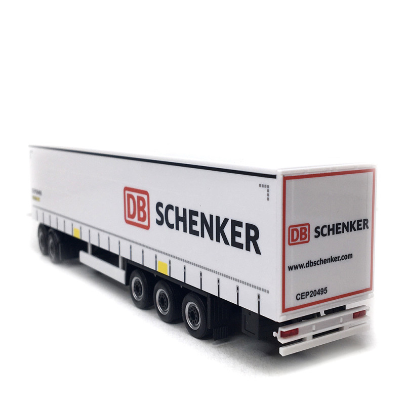 Camion Semi-remorque frigorifique, Scania CR 20HD, 2 remorques, DN Schenker, Suède - HERPA 319720 - HO 1/87