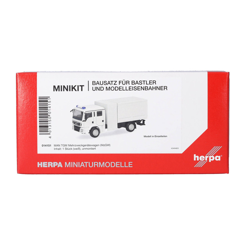 MiniKit: MAN TGM, véhicule polyvalent, blanc - Herpa 014151 - HO 1/87