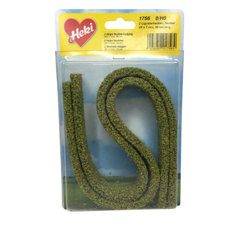 2 haies de troènes,  25x7mm, 50cm  - HEKI 1756- 0, HO