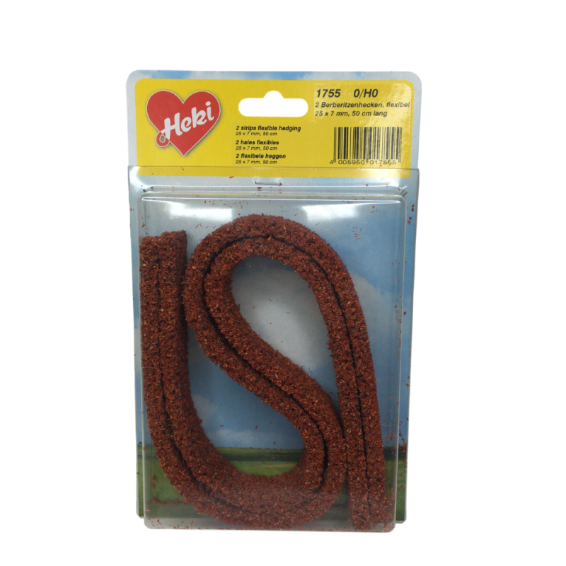 2 haies d'épine-vinette, 25x7mm, 50 cm de long - HEKI 1755 - 0, HO