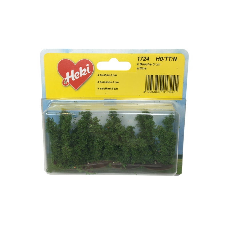 4 buissons, 5cm - HEKI 1724 - HO, TT, N