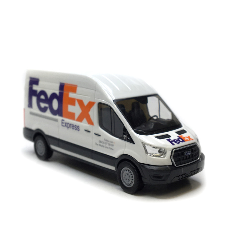 Ford transit, FedEx, 2014 - BUSCH 54510 - HO 1/87
