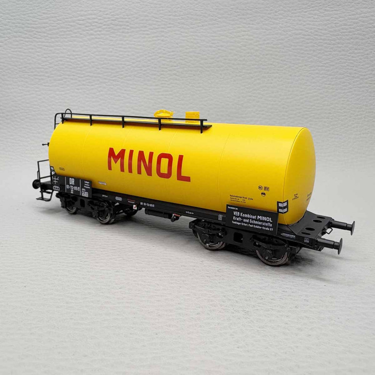 Wagon citerne à bogies type ZZ, "Minol", DR - BRAWA 49629
