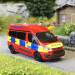 Ford transit custom, Police, royaume-uni - BUSCH 52519 - HO 1/87