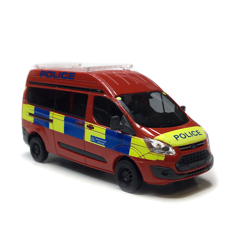 Ford transit custom, Police, royaume-uni - BUSCH 52519 - HO 1/87