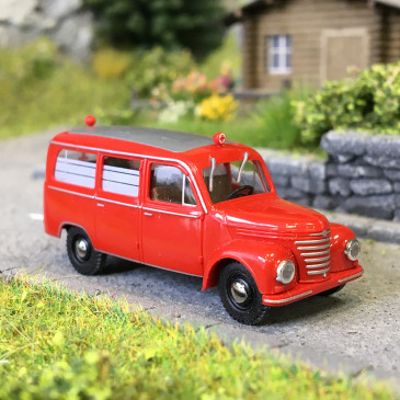 Autobus Framo, V901/2, pompiers/ambulance - BUSCH 51264 - HO 1/87