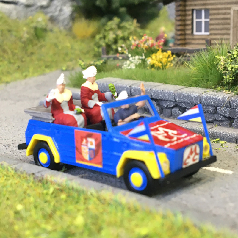 Caravane Siverback Sachat Hooke Cirque Bouglione – Miniature échelle 1/87 HO H0, Neuve