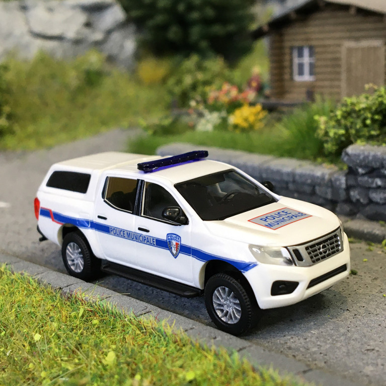 Nissan Navara, hardtop, Police municipale, France - BUSCH 53729 - HO 1/87