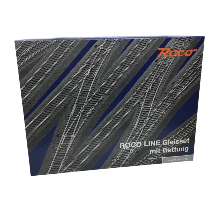 ROCO LINE Coffret de voies B, voies avec ballast - ROCO 42020 - HO 1/87