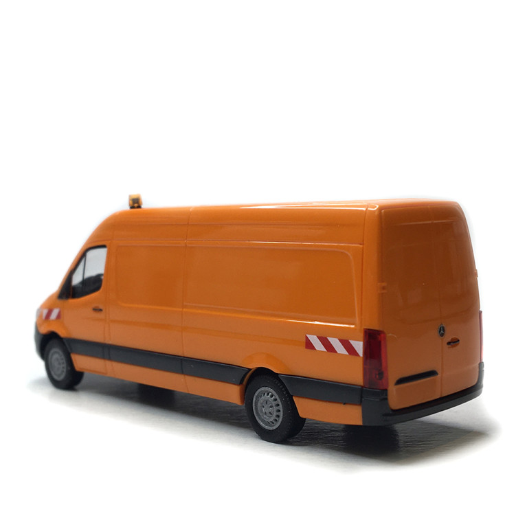 Mercedes Benz, Sprinter empattement long, orange - BUSCH 52636 - HO 1/87