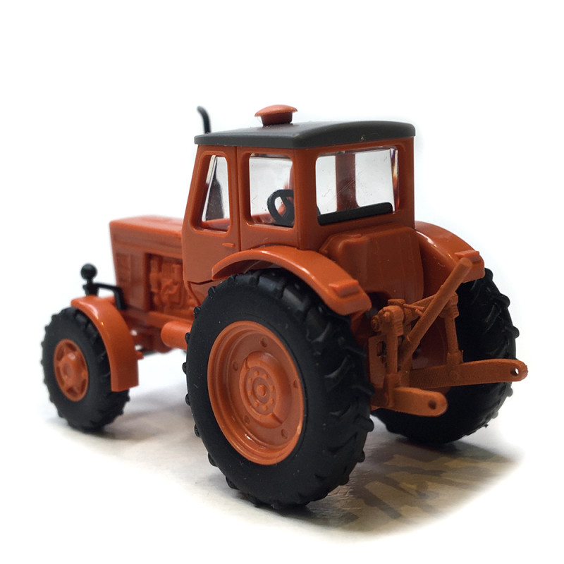 Tracteur, Belarus MTS-52, charrue à 2 socs - BUSCH 51361 - HO 1/87