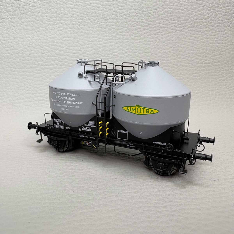 R37 43123 - Wagon cimentier 2 essieux, décoration "Simotra", SNCF