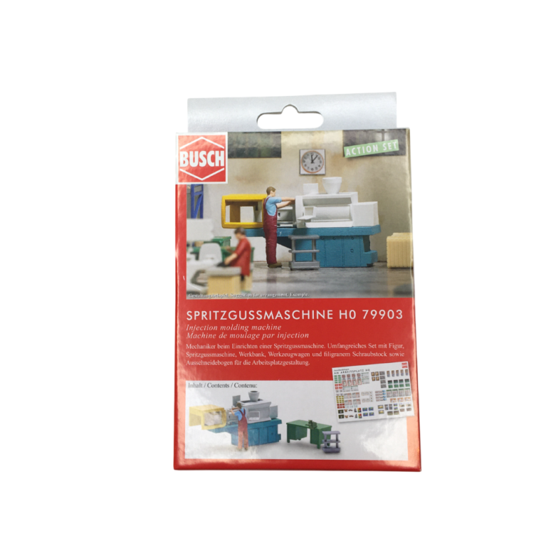 Coffret d'actions : Machine de moulage par injection - BUSCH 79903 - HO 1/87