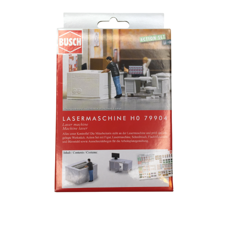 Coffret d'actions : Machine laser - BUSCH 79904 - HO 1/87