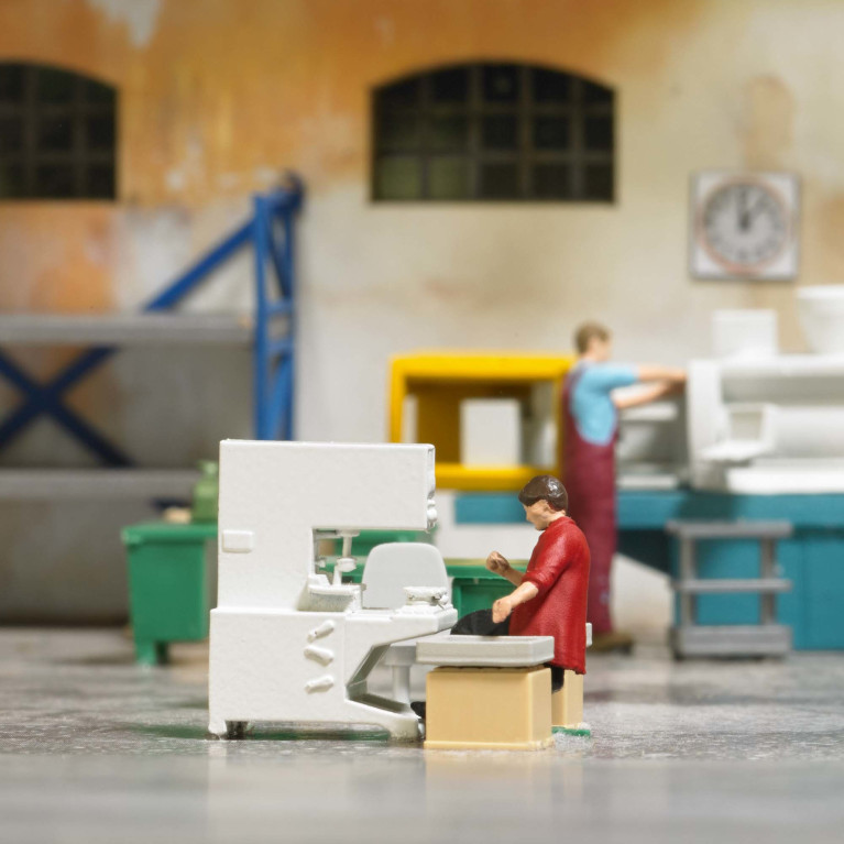 Coffret d'actions, Machine de tampographie - BUSCH 79906 - HO 1/87