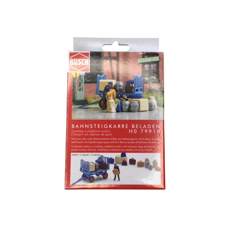 Coffret d'actions, Charger un chariot de quai - BUSCH 79910 - HO 1/87