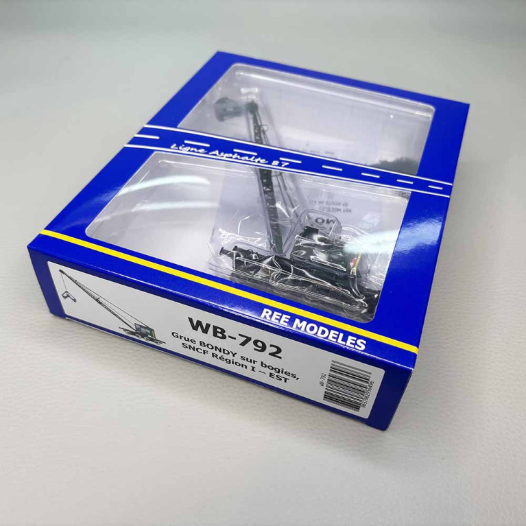 REE WB-792 - Grue Bondy sur bogie, "Région I, Est", SNCF