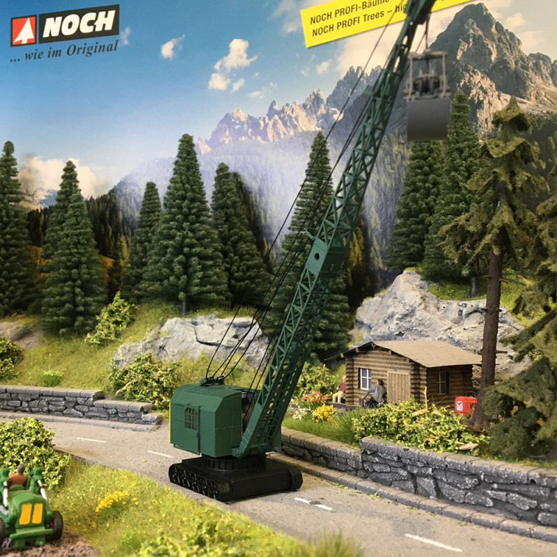 Excavatrice, Bondy, sur chenille, G.3C n°13 de Nogent, vert - Ree Modeles CB158 - HO 1/87