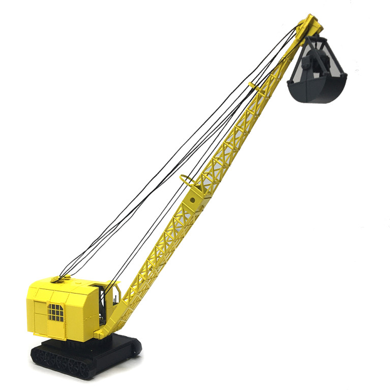 Excavatrice, Bondy, sur chenille, jaune - Ree Modeles CB159 - HO 1/87