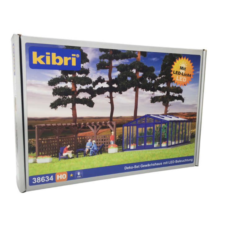 Serre avec éclairage-HO 1/87-KIBRI 38634