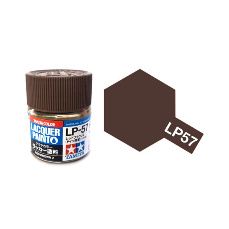 Brun Rouge 2 Mat pot de 10ml - Lacquer Paint -TAMIYA LP57