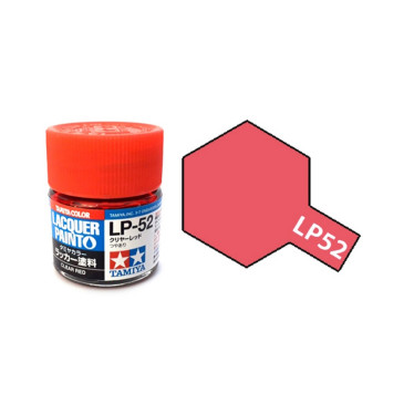 Rouge Translucide Brillant pot de 10ml - Lacquer Paint - TAMIYA LP52