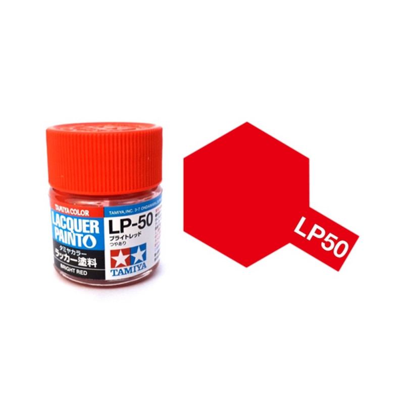 Rouge Vif Brillant pot de 10ml - Lacquer Paint - TAMIYA LP50