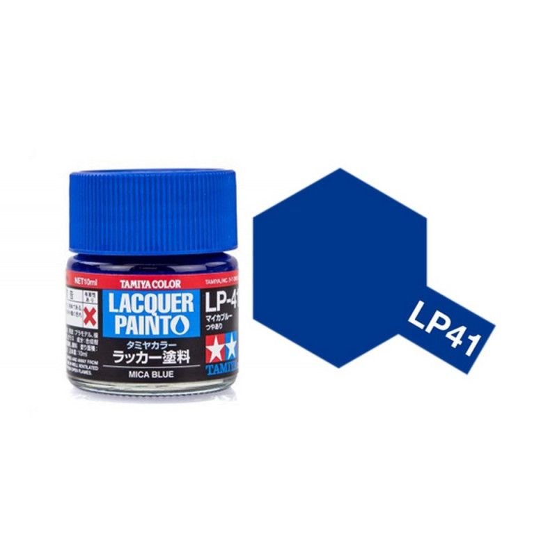 Bleu Mica brillant pot de 10ml - Lacquer Paint - TAMIYA LP41
