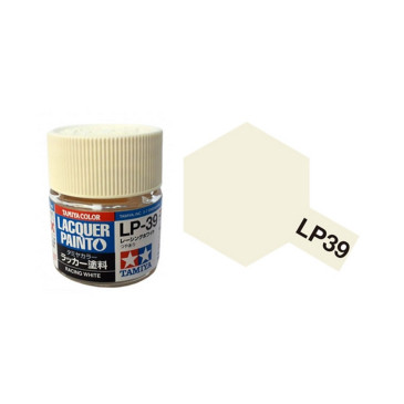 Blanc Racing brillant pot de 10ml - Lacquer Paint - TAMIYA LP39