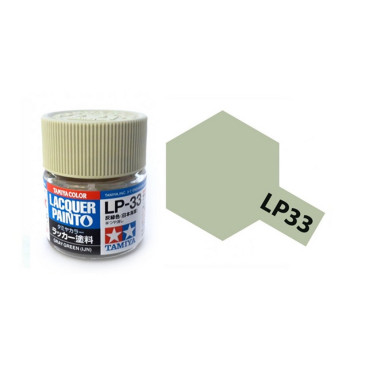 Gris Vert (IJN) satiné pot de 10ml - Lacquer Paint - TAMIYA LP33