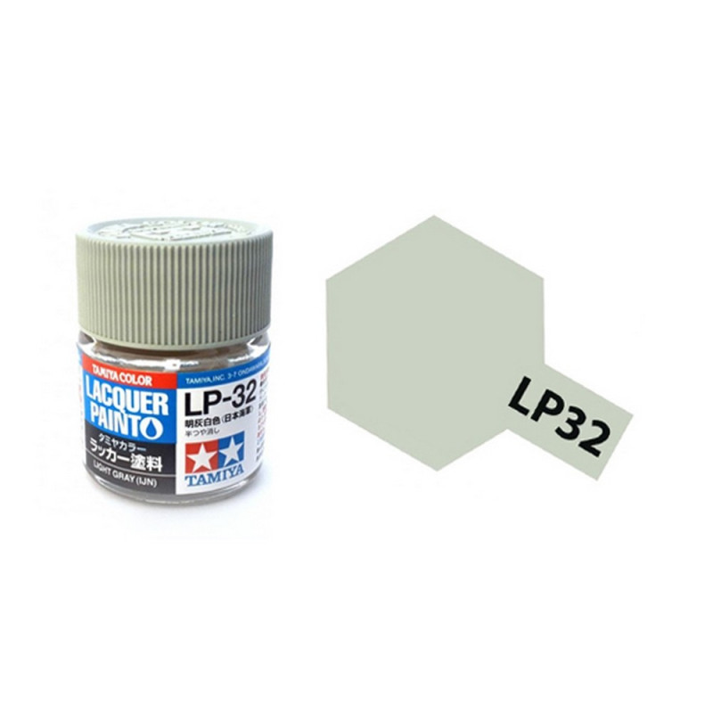 Gris Clair (IJN) satiné pot de 10ml - Lacquer Paint - TAMIYA LP32
