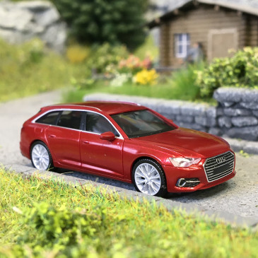Audi A6, avant, rouge - HERPA 430647-005 - HO 1/87