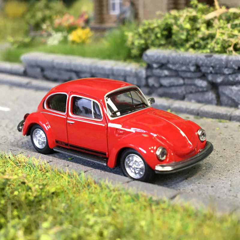 Volkswagen, Beetle 1303, CITY, rouge - HERPA 421119 - HO 1/87