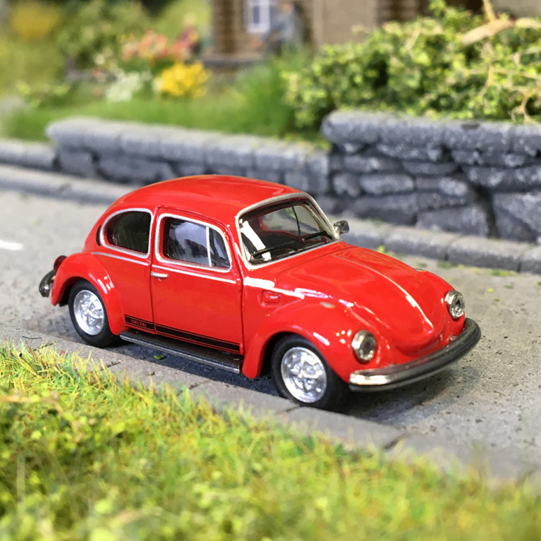 Volkswagen, Beetle 1303, CITY, rouge - HERPA 421119 - HO 1/87