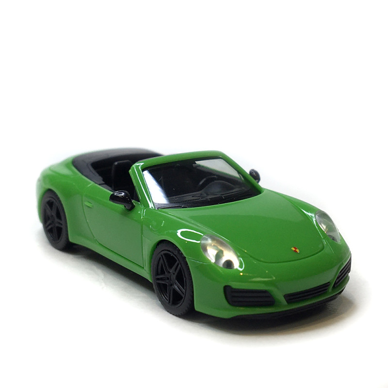 Porsche 911, (991), Carrera 2 cabrio, vert - HERPA 420365 - HO 1/87