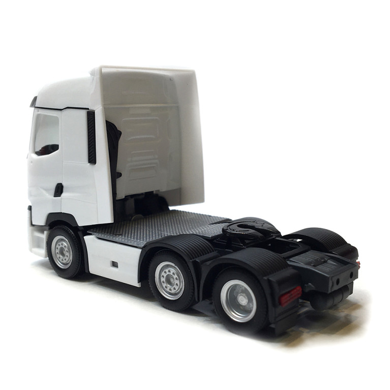 Renault T, facelift rigid tractor, 6x2, blanc- HERPA 315104-003 - HO 1/87