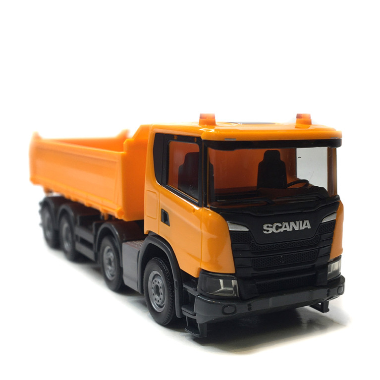 Camion benne, Scania XT17, orange - HERPA 316996 - HO 1/87