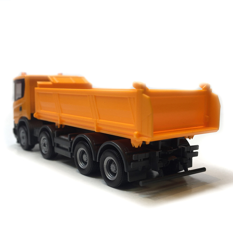 Camion benne, Scania XT17, orange - HERPA 316996 - HO 1/87