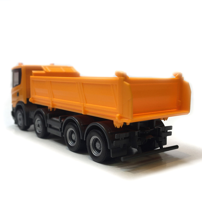 Camion benne, Scania XT17, orange - HERPA 316996 - HO 1/87